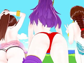 Athena, Yuri And Mai Show Their Juicy Bodies, Tits And Pussy free video
