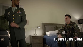 Men In Uniform Find Ways To Avoid Boredom free video