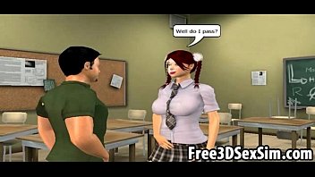 Sexy 3D Cartoon Honey Getting Double Teamed free video