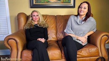 Casting Couch Amateurs Go Lesbian In Dual Interview