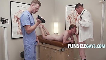 Doctor Wolf Records Twink Patient's Physical Examination free video