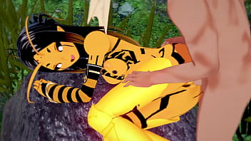 Anthro Bee Moans While She Is Getting Creampied free video