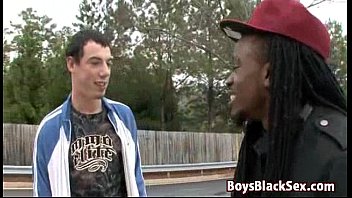 Blacksonboys - Gay Interracial Bareback Fuck Scene 04 free video