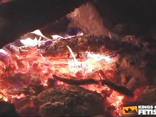 Two Black Twinks Suck Each Other And Masturbate In The Night At The Campfire free video