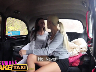 Femalefaketaxi Slim Minx Gets Fucked With Strap On By Blonde free video