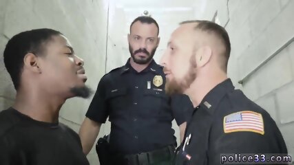 Black Gay Sexy Hung Men Fucking The White Officer With Some Chocolate Dick free video